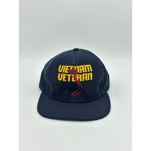 VINTAGE New England Co Hat Adult Medium Large Black Snapback Cap Made In USA Men